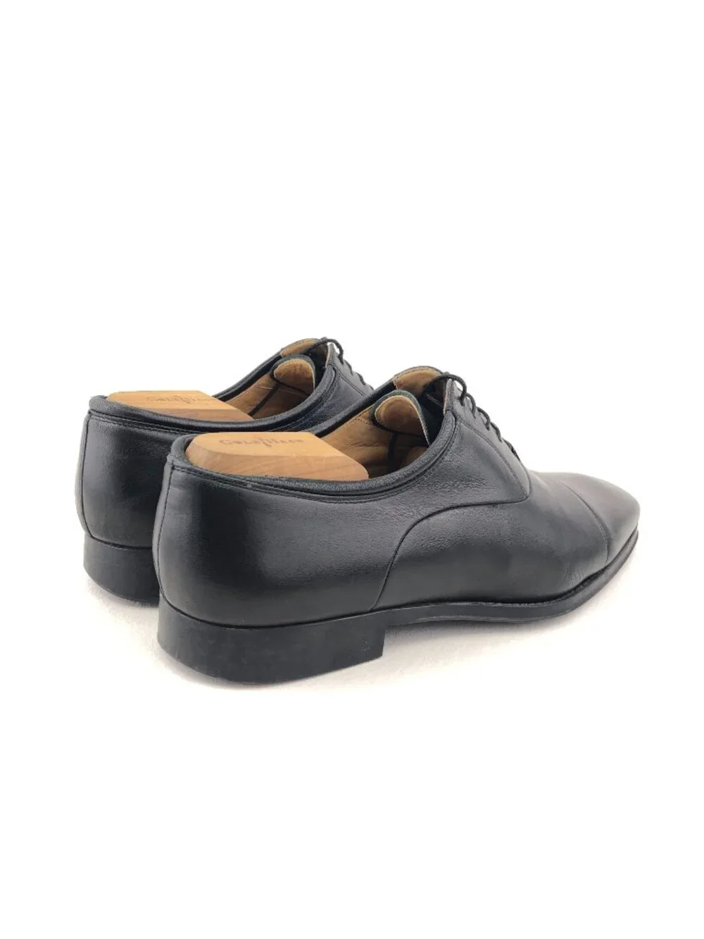 Magnanni Federico Black Leather Dress Oxford Shoes 9.5 D